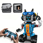 Mold King 15091 15092 Smart Interactive Voice Control Little Star AI Robot Building Block Brick Assembly Kit Science Education Toys Children Birthday Gift