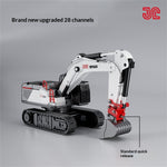 LinkMejor 9581 RTR 1/50 2.4G 28CH All Alloy RC Car Excavator 950  Lead Screw Remote Control Simulation Engineering Vehicles Electric Toys Models