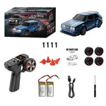 LinkMejor KF30 RTR 1/43 2.4G 4WD Drift RC Car Gyro Mini Race LED Light Radio Control High-Speed Motor On-Road Racing Vehicle Model Boys Gifts Toys