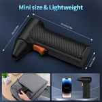 High-Speed Brushless Fan 110,000 RPM Rechargeable 2600mAh Battery Compact and Lightweight Portable Outdoor Dust Cleaning Hair Drying Tool