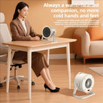Tevorex Portable Desktop Heater Fast-Heating & Ultra-Quiet Personal Space Heater with Energy-Saving and Safety Protection for Home & Office