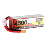 LinkMejor Power 14.8V 4500mAh 100C 4S Lipo Battery XT60 Plug for FPV RC Drone
