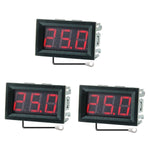 3Pcs 0.56 Inch Mini Digital LCD Indoor Convenient Temperature Sensor Meter Monitor Thermometer with 1M Cable -50-120℃ DC 5-12V
