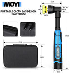 LinkMejor Portable Handheld Electric Polishing Machine Car Polishing Waxing Glaze Sealing Machine 5 Adjustable Speed Levels Car Polishing Maintenance