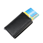 ID Credit Card Holder Wallet Mens RFID Blocking Protected Card Holder Case Slim PU Leather Wallets Mini Small Money Wallet