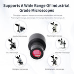 LinkMejor Digital Electronic Eyepiece FHD 4K IMX377 CMOS USB Microscope Camera Digital Eyepiece Free Driver for Microscope or Telescope