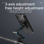 LinkMejor Universal Waterproof Bike Phone Bracket Navigation GPS Support 360° Adjustable Touch Screen Shockproof Bicycle Holder for 4.7-7.2 inch Phones MTB Bike Road Bike