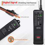LinkMejor FWT8X Network Cable Tracker Detecteur RJ11/45 Lan Ethernet Phone Wire Tester Finder Telecom Tool electrified Work 60V