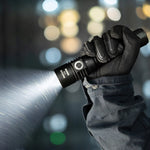 Weltool F9R 5400LM High Lumens Rechargeable Flashlight Waterproof 244m Compact Design Perfect for Camping Hiking Emergency Use