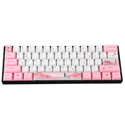 LinkMejor 72 Keys Girl Keycap Set OEM Profile PBT Sublimation Keycaps for Mechanical Keyboards