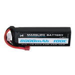 LinkMejor 7.4V 8000mAh 100C 2S Lipo Battery T Plug for RC Car