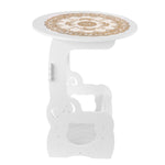 Coffee Table Desk Bedroom Balcony Side Table European Small Round table 36 * 46 * 23.5cm Rack Storage Organizer For Home Office