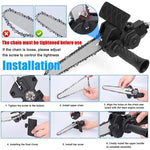 Portable Woodworking Conversion Kit 4 Inch Cutting Tool Chainsaw Adapter for Electric Drill with High Precision