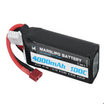 LinkMejor 11.1V 4000mAh 100C 3S Lipo Battery T Plug for RC Car