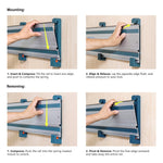 1 Pair Track Saw Guide Rail Mount Track Rack Organizer Guide Rail Holders Track Rack for Guide Rail