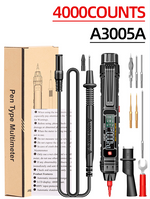 LinkMejor A3005A A3005APro 4000 Counts Professional Digital Multimeter Pen AC/DC Voltage Hertz Capacitance Resistance Diode Testing Auto Shutdown Essential Tool for Precision Electrical Measurements
