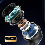 C11 Touch Screen bluetooth 5.4 Headset Wireless AI Translation Earphone HiFi Surround Sound 24H Playback In-ear Sports Headphones