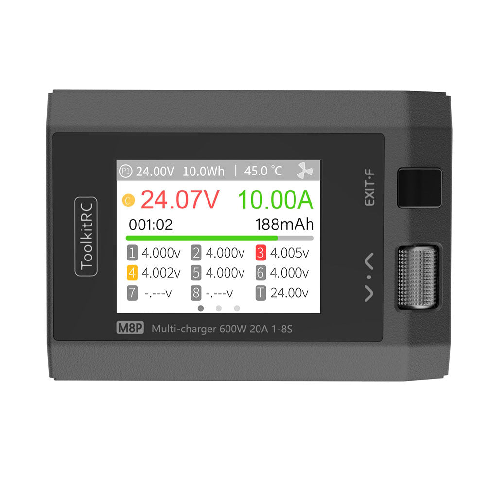 LinkMejor M8P 600W 20A Multi-function DC Balance Charger for 1-8S XT60 Lipo LiHV LiFe Lion LTO Battery