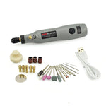 LinkMejor Charging 10W Grinding Machine Mini Wireless Variable Speed Rotary Tools Kit Engraver Pen for Milling Polishing