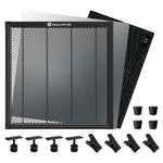 LinkMejor H3 400x400mm Laser Cutting Honeycomb Panel Workbench Suitable for Diode, CO2 Laser Engraving Machine  Professional metal clamps  Easy to Observe  Desktop Protection