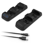Dual Controller Charging Station Compatible for PS5 Xbox Series S X Switch Pro with LED Display Fast Charging Feature