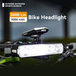 LinkMejor XL-3000 3000LM Super Bright Bicycle Headlight Anti-glare Waterproof Type-C Charging Aluminum Alloy Bike Front Light for MTB Night Riding Safety