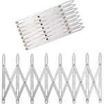 Aluminum Alloy Expanding Sewing Gauge Adjustable 24 Inch Button Guide Measurement Tool for Pleats Crafts Snaps Shirring Smocking Clothing Drapery and Woodworking