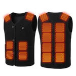 LinkMejor HV-16T Heating Vest 16 Heating Areas Teddy Fleece Wram Comfortable Vest Self Heating Vest Usb Electric Thermal Vest Jacket
