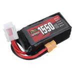 LinkMejor Power 14.8V 1550mAh 150C 4S LiPo Battery XT60 Plug for RC Drone