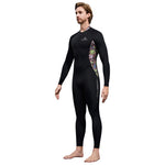 LinkMejor Men Full Body Dive Skins Wetsuit UPF50+ Sun Protection Quick-drying One-piece Long Sleeve Diving Top Pant Front Zip High Elastic Thin Snorkeling Clothes for Surfing Swimming