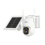 LinkMejor QFS71 4G LTE Solar Security Camera 3MP Color Night Vision PIR Alarm PTZ Two-Way Audio IP66 Outdoor Wireless CCTV Cameras