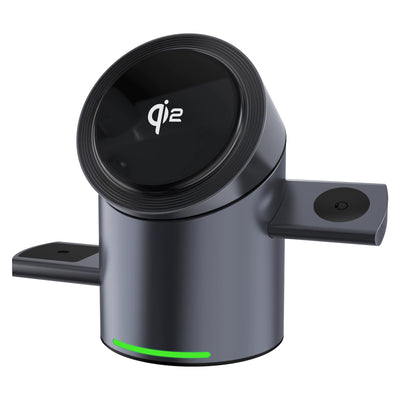 LinkMejor CBT-10 15W 3-in-1 Wireless Charger Fast Wireless Charging Station for Smart Phone for iPhone 17 Pro 16 Pro Max 15 14 13 for Xiaomi 17pro for Samsung Galaxy Z Trifold for Huawei Mate XTs for OPPO for Apple Watch for Airpods Pro