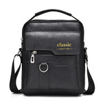 Men's Fashion PU Leather Shoulder Bag, Large Capacity Retro Business Crossbody Bag For Men Handbag Messenger Bag Waist Bag Office Use Bag Casual Day Bag, Multi-pocket Large Capacity, Waterproof and Wear-resistant