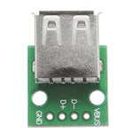 LinkMejor 2.0 Female Head Socket To DIP 2.54mm Pin 4P Adapter Board