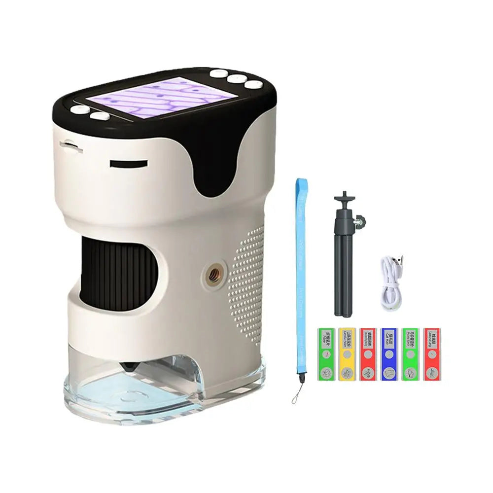 Handheld Portable Digital Microscope with Tripod 1000X Magnification HD Digital Microscope with 32G Memory Card for Kids STEM Educational Toy