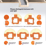 LinkMejor Woodworking Router Corner Radius Template Aluminium Alloy Handle-Free Grooving Arc Angle Positioning Jig R20-R35 Corner Radius
