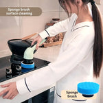 2000mAh Multifunctional Cordless Electric Cleaning Brush with 9 Brush Heads Electric Cleaning Brush Bathroom Window Kitchen Automotive Household Rotating Cleaning Machine