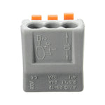 Excellway® ET25 2/3/5 Pins Spring Terminal Block 5Pcs Electric Cable Wire Connector
