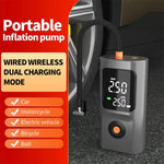 Portable Tire Inflator Dual-screen Digital Display Air Pump for Car Motorcycle Ball Fast Inflation