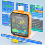 LinkMejor T3 Type-C Tester USB Voltmeter Ammeter DC4.5-50V 0-12A 600W Touch Control Power Capacity Meter