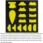 16 PCS Handheld Hand Sanding Blocks Set Hook and Loop Interchangeable Design for Diverse Applications Perfect for DIY Enthusiasts