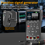 LinkMejor ZT-706S Handheld Oscilloscope Multimeter 3-In-1 Dual Channel 50MHz 280MSa/s 66000 Counts Signal Generator IPS Display