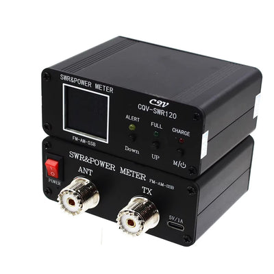CQV-SWR120 Power Watt Meter 1.8MHz-54MHz Standing-waves Meter 240 * 240 Full Color Digital LCD Display SWR Short Waves Meters 0.5-120W