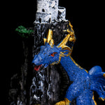 Backflow Incense Burner Resin Dragon Censer Holder + Cone Home Decor 13.5x22.5cm