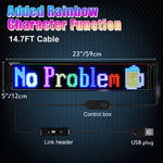 LinkMejor Car sign, programmable LinkMejor sign, Flexible Matrix panel by Bluetooth APP, Bright scrolling LinkMejor sign, LinkMejor Display and Sign board for store, shop, bar and business areas
