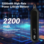 Small Handheld Spot Welding Machine 12-Level Power Manual/Auto LED Light 0-9 2200mAh Li-Poly 800A 4.2V Output Type-C 0.1-0.25mm Welding Pure Copper Needles ABS Shell