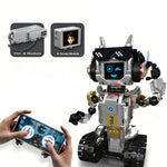 Mold King 15091 15092 Smart Interactive Voice Control Little Star AI Robot Building Block Brick Assembly Kit Science Education Toys Children Birthday Gift