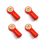 4PCS Metal M3 Aluminum Link Tie Rod End Ball Joint for 1/10 Crawler SCX10 D90 Racing RC Car Parts