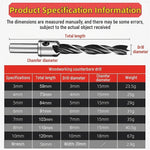 5/8PCS Countersink Drill Bit Set HSS4241 Titanium Coated 90° Chamfer 3-10mm Round Handle High-Speed Steel for Wood Metal Plastic