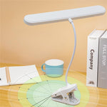 LinkMejor Clip-On Desk Lamp 4000mAh Battery Rechargeable 3 Color Temperatures Dimmable Flexible Gooseneck USB Powered